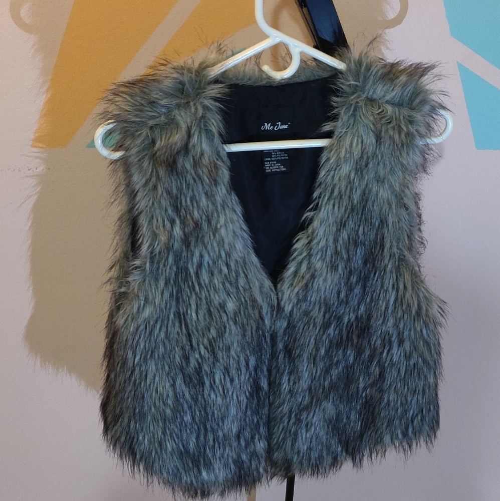 Faux fur vest
